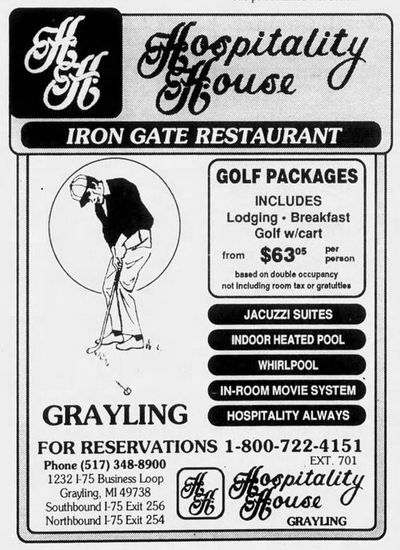 Hospitality House Motel (Marshall Motel) - 1992 Ad